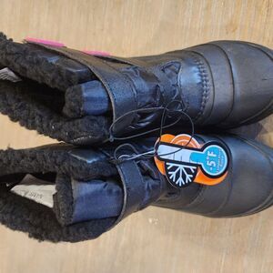 Kids Black Winter Boots